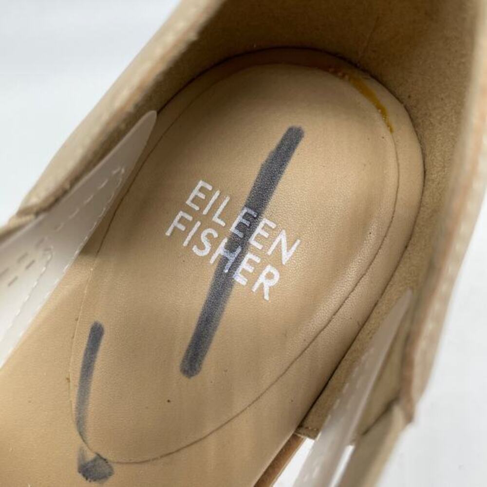 Eileen Fisher‎ Women's Rato Beige Tumbled Nubuck Sandals Size 7 - Picture 8 of 14